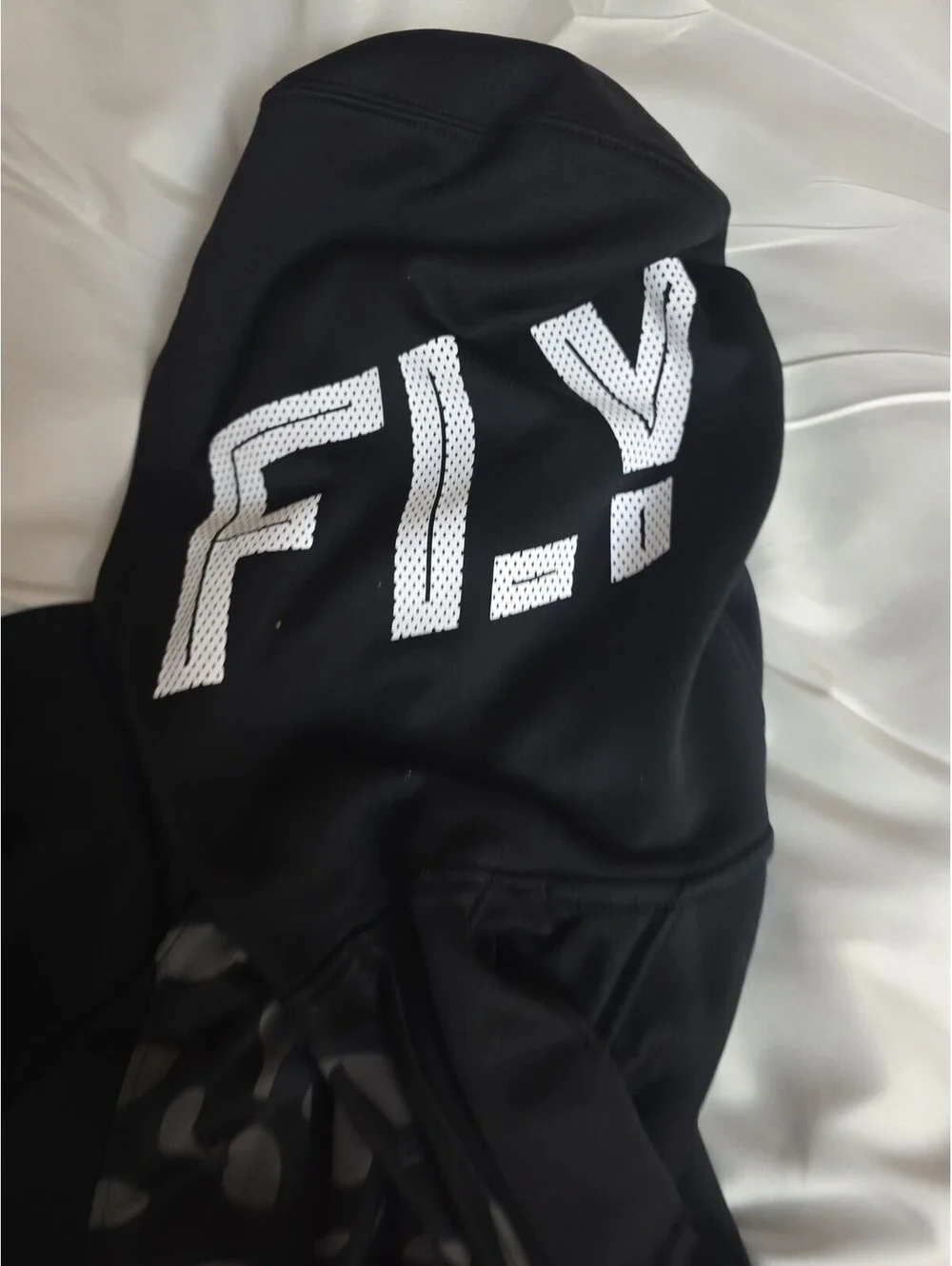 Jordan Therma-Fit Black Hoodie with Camouflage Panel and FLY Print
